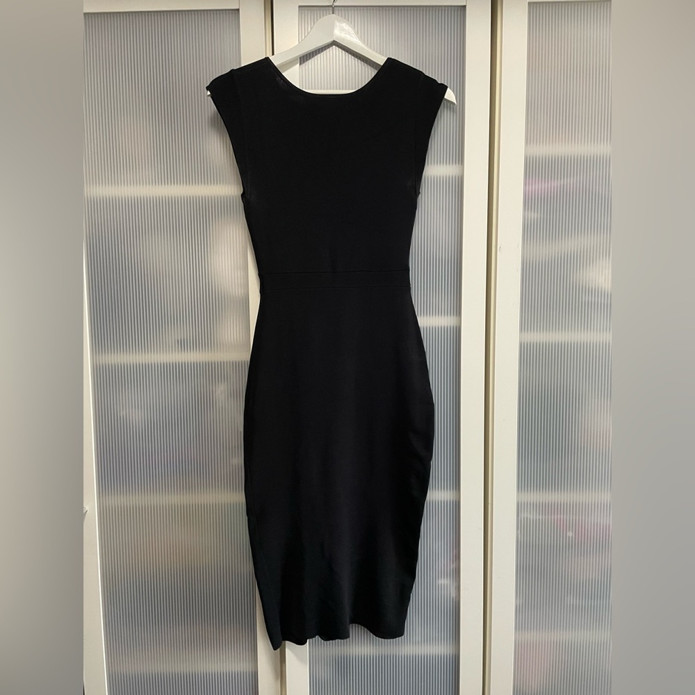 NWOT Aritzia Babaton Body-con Elegant Black Sleeveless Dress Size XXS - Picture 5 of 13